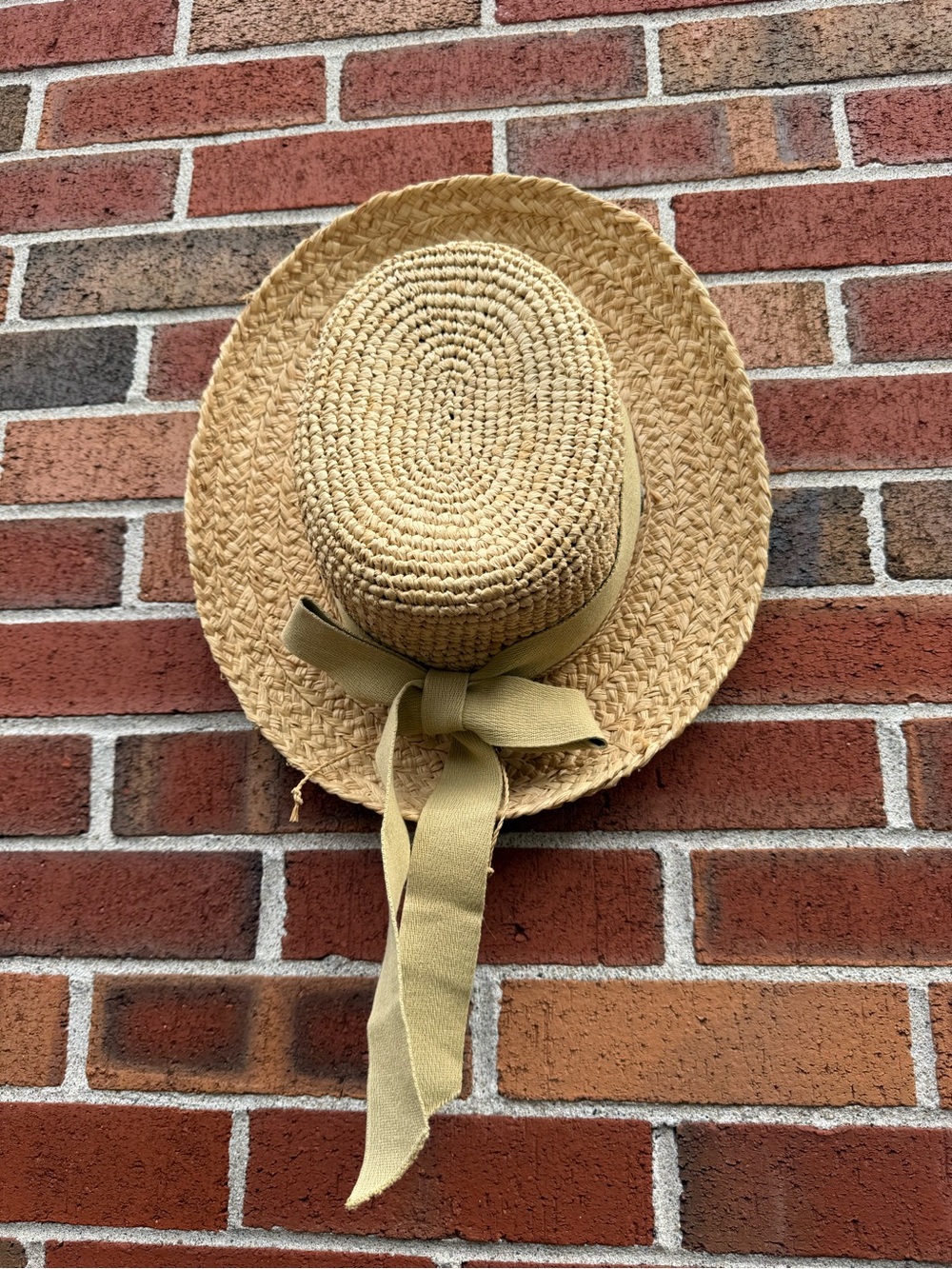 Scala Collection 100% Raffia Wide Brim Sun Hat With Bow Natural OSFM